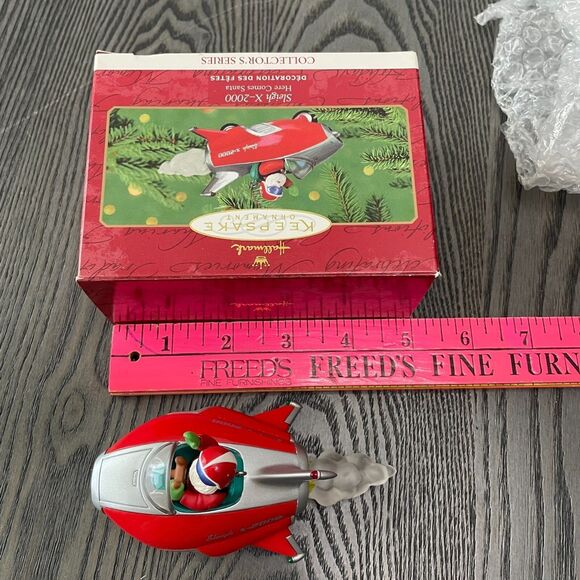 Vintage Hallmark Keepsake Ornament Sleigh X-2000 Handcrafted Christmas Holiday - Picture 11 of 11